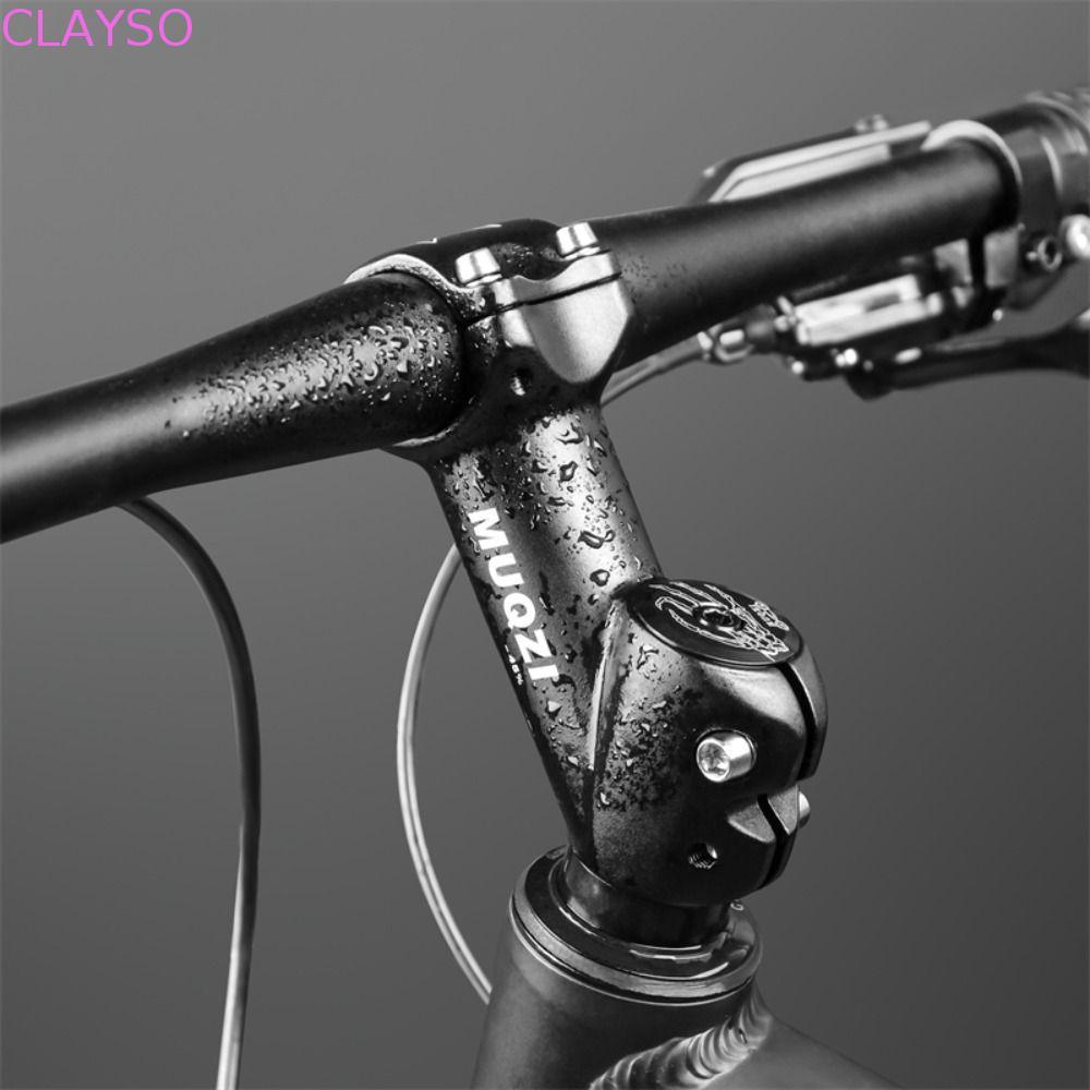 CLAYSO ก้านจักรยาน 45 องศา, อลูมิเนียม 31.8 มม.ส้อม MTB Riser Stem, อะไหล่ทดแทนกันลื่น 28.6 ความสูงเพิ่ม Stable จักรยาน Handlebar Stem จักรยาน