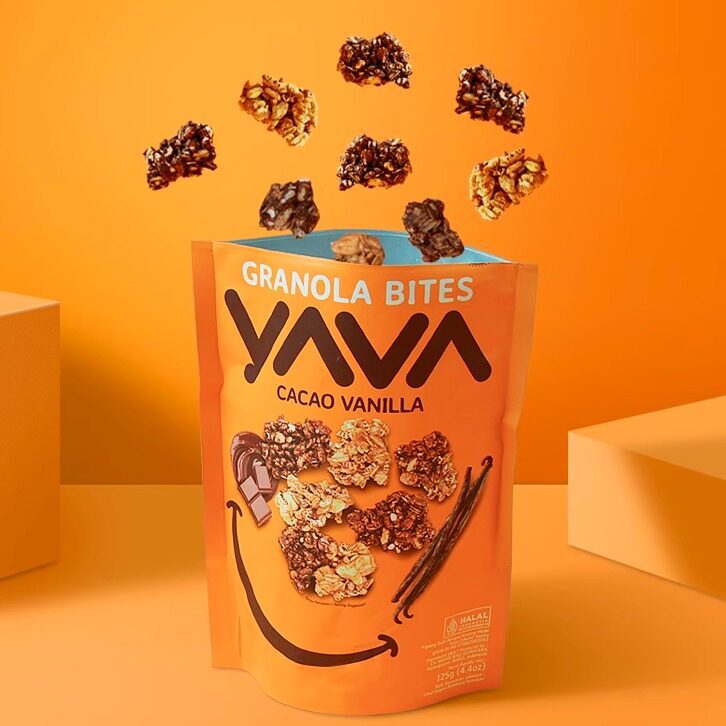 2026 สินค้าใหม่อินโดนีเซียนําเข้า Yawa YAVA ซีเรียลกรอบบอลข้าวโอ๊ตสําเร็จรูปบาหลีถั่วผลไม้มะพร้าวเกล