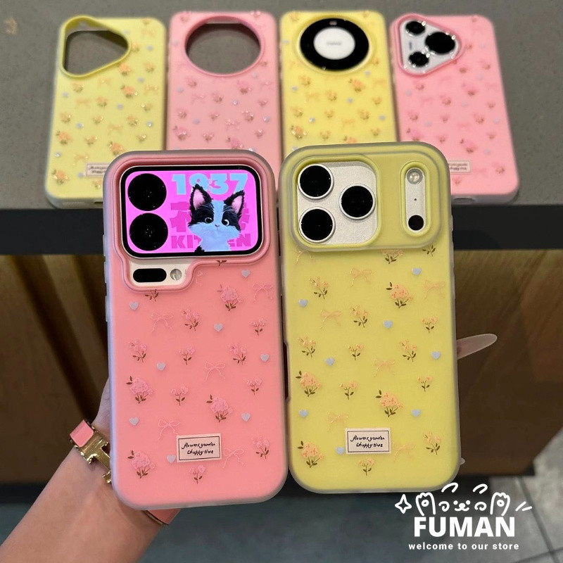 ใหม่ดอกไม้หวาน 2 in1 เคสโทรศัพท์สําหรับ Realme C63 C61 india C55 C53 C51 C51S C35 C33 C33S C31 C30 C