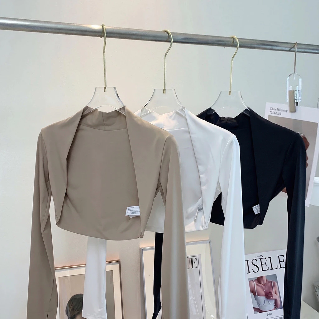【YOGATRUTH】เสื้อแขนยาว แบบบาง เข้ารูป เหมาะกับใส่เล่นโยคะ สไตล์สปอร์ต