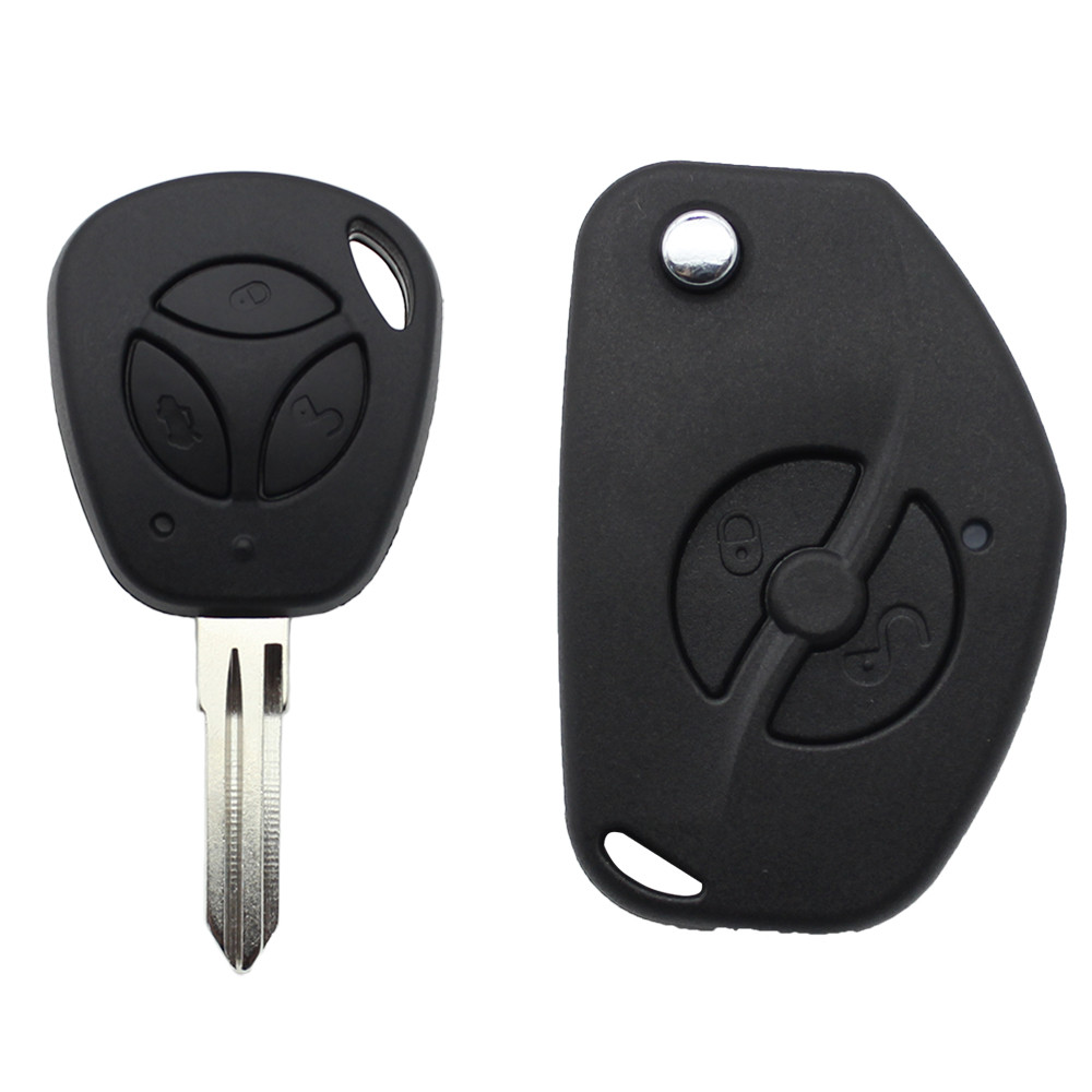 เหมาะสําหรับ Lada Straight Key Shell Lada Vesta Priora Kalina เปลือกเปลี่ยนกุญแจแบบพับได้