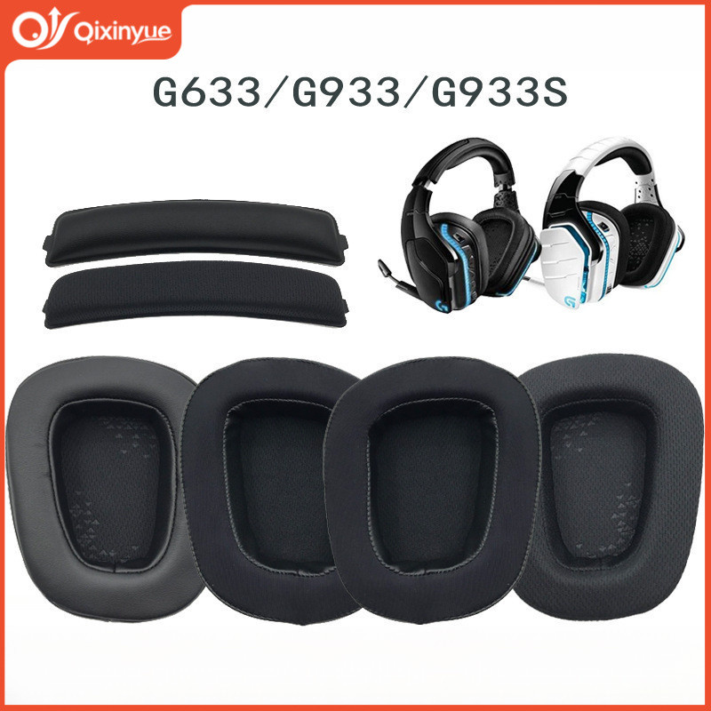 [QXY] เหมาะสําหรับ Logitech G633 G933 G635 G633S G933S ชุดหูฟังสําหรับเล่นเกมเปลี่ยนเบาะแบบคาดศีรษะแ