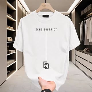 Fanfei เสื้อยืดลำลองหลวมคอกลมแฟชั่นฤดูร้อน (ขาวดำ) ขนาด S-XXXL COD