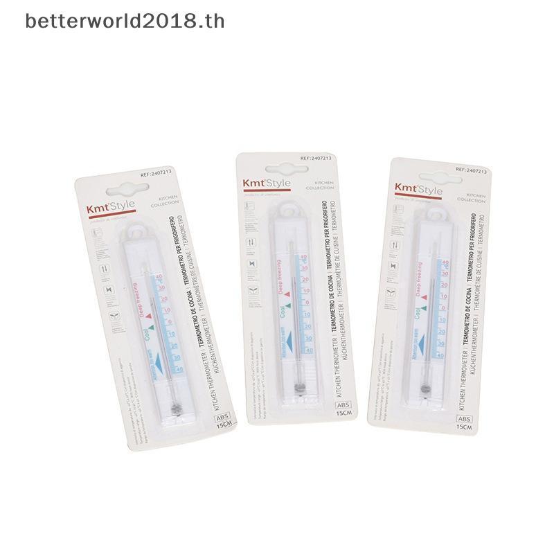 [bet] M6CB เครื่องวัดอุณหภูมิตู้แช่แข็ง 1 ชิ้นเทอร์โมมิเตอร์พลาสติกพร้อมตะขอสําหรับห้องครัวร้านอาหาร