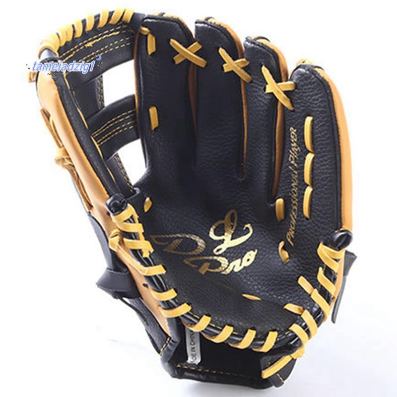 1 ชิ้น Double Layer Cowhide ถุงมือเบสบอล Softball Glove Batting ถุงมือ 12.5 นิ้ว, เหมาะสําหรับผู้ใหญ
