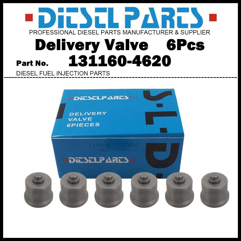 วาล์วจัดส่ง 6 ชิ้น 32A 131160-4620 สําหรับ Komatsu PC300-6 SAA6D108/ISUZU 6HE1 6HH1 6HK1 6SA1