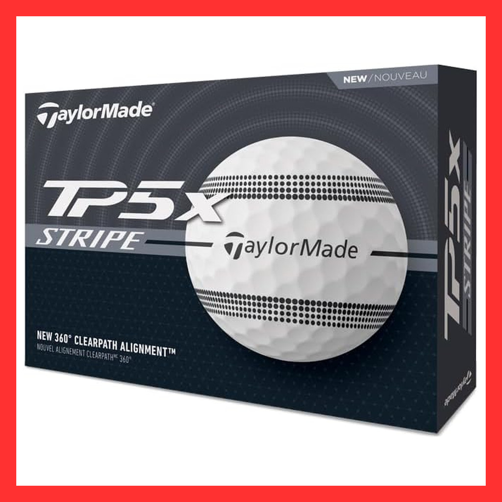 TaylorMade Golf TM25 TP5x Stripe GLB dz, White 【Direct from Japan】