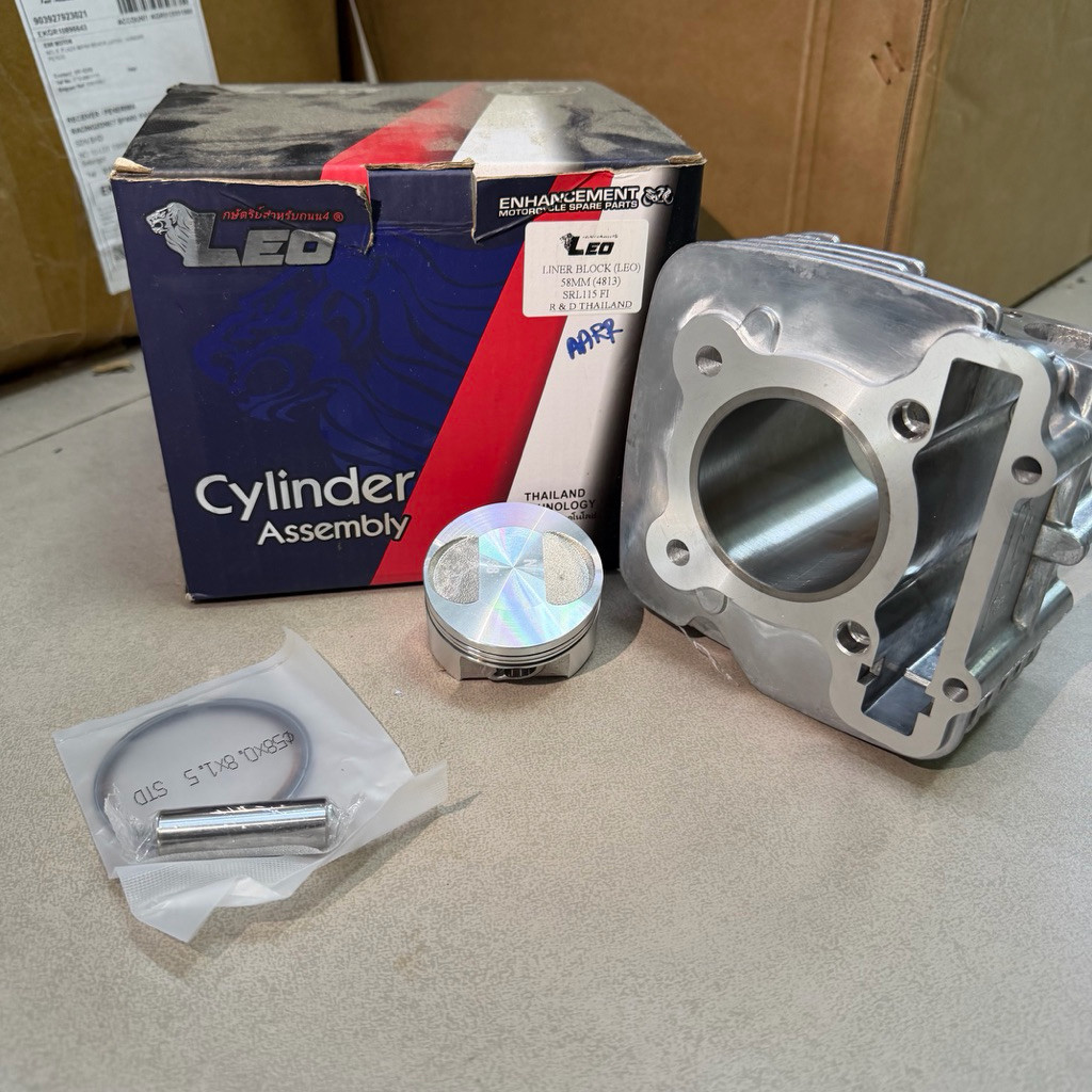 LEO BLOCK SRL115fi Srl110 Srl115/LEGENDA 115 FI RACING LEO BLOCK เครื่องยนต์ LINER 58 มม. 50 มม. 51 