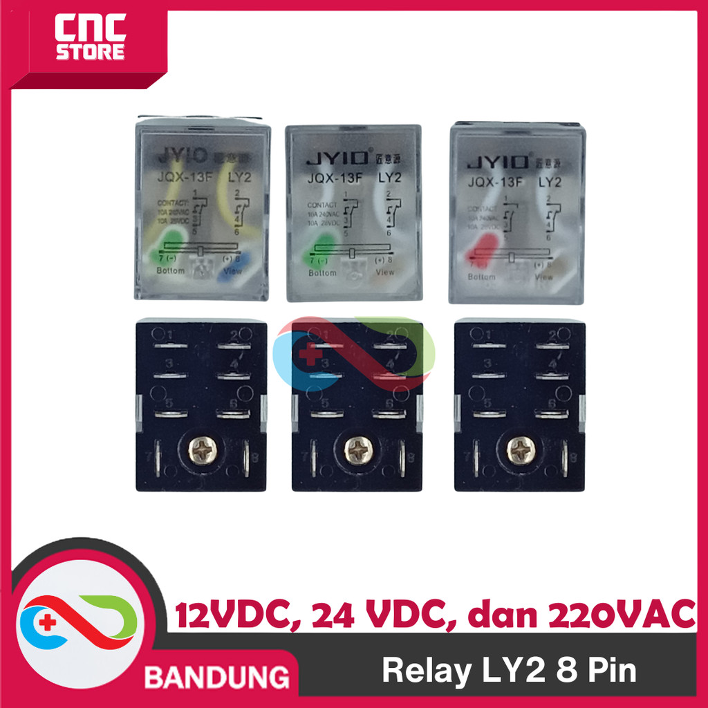 RELAY 8 PIN LY2 - RELAY LY2 12V 24V 220V RELAY LY2N 8 PIN LY-2 LY-2 LY-2N RELAY 8PIN