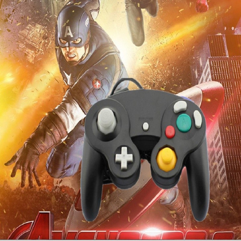 สําหรับ NGC แบบมีสาย Gamepad Nintendo Gamepad NGC Single Point Vibrating Gamepad เกม cube USB แบบมีส