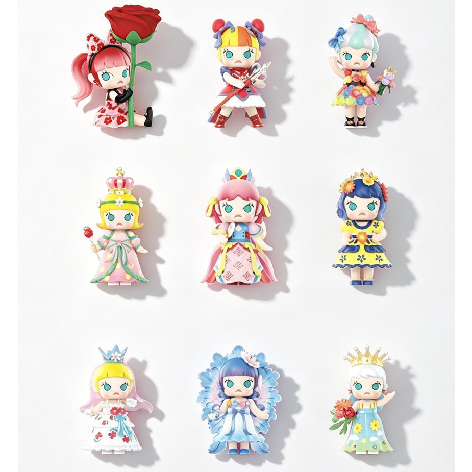 POPMART MOLLY Flower · Instant Phantom Series Jewelry อินเทรนด์ Play Figure Blind Boxed Jewelry