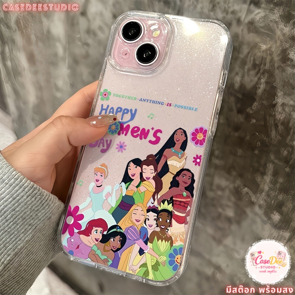เคสมือถือวีโว่ CODที่ไทย การ์ตูนเจ้าหญิง สวยงาม เคสใสนิ่มแวววาว For VIVO Y93 Y36 Y28 Y91 IQOOU1X4G Y