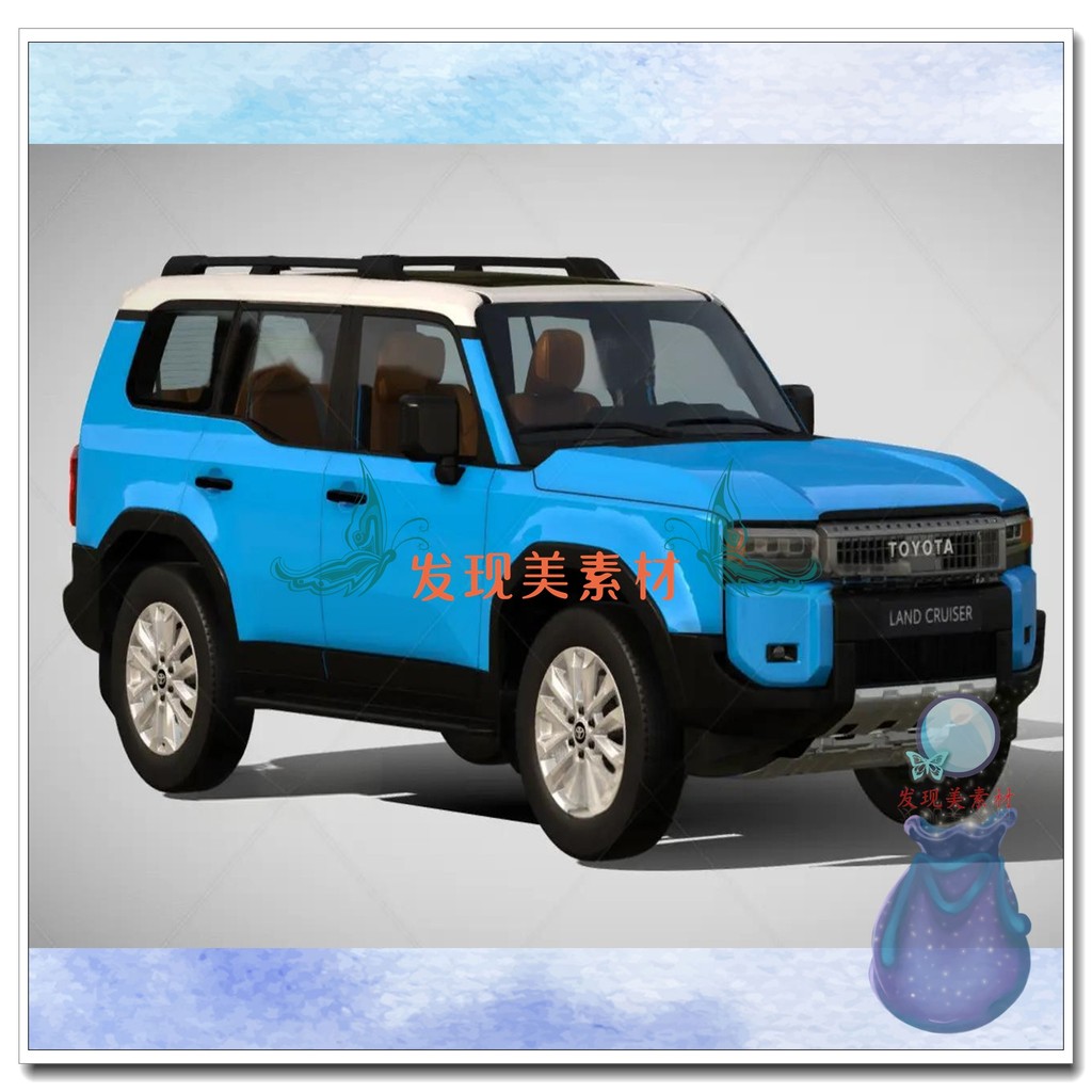 Maya Vehicle 250 Prado Toyota Car Model Material Source File T5577