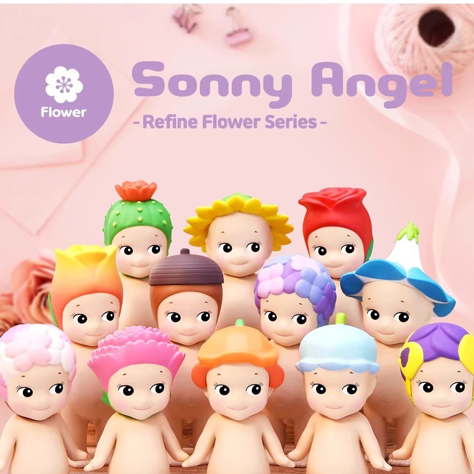[Rabbit LALA] ของแท้ sonny angel Flower Mystery Box Cherry Blossom Hydrangea Cactus Rose Sunflower