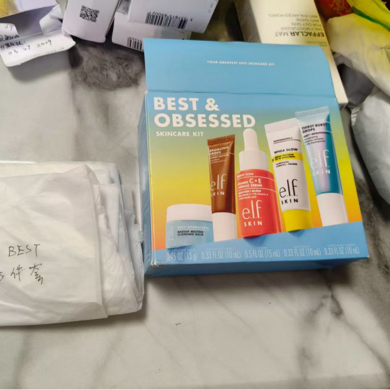 Elf Skin雾护套装套装Best&Obsessed精喷华面夜光墙贴晒0823