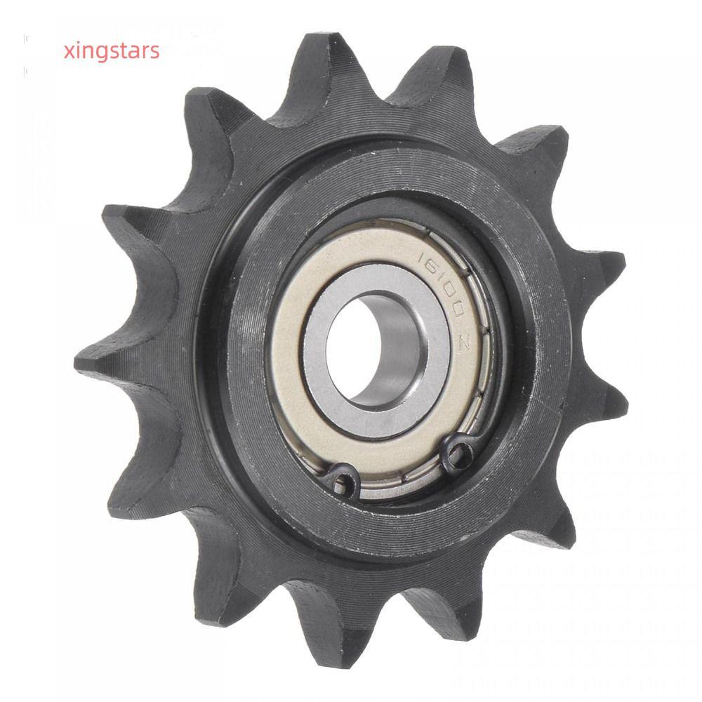 XINGSTARS เกียร์ Idler นูน 13 ฟัน 10 มม.Bore 1/2 "Pitch Chain Idler Sprocket, ทนทาน C45 เหล็กคาร์บอน