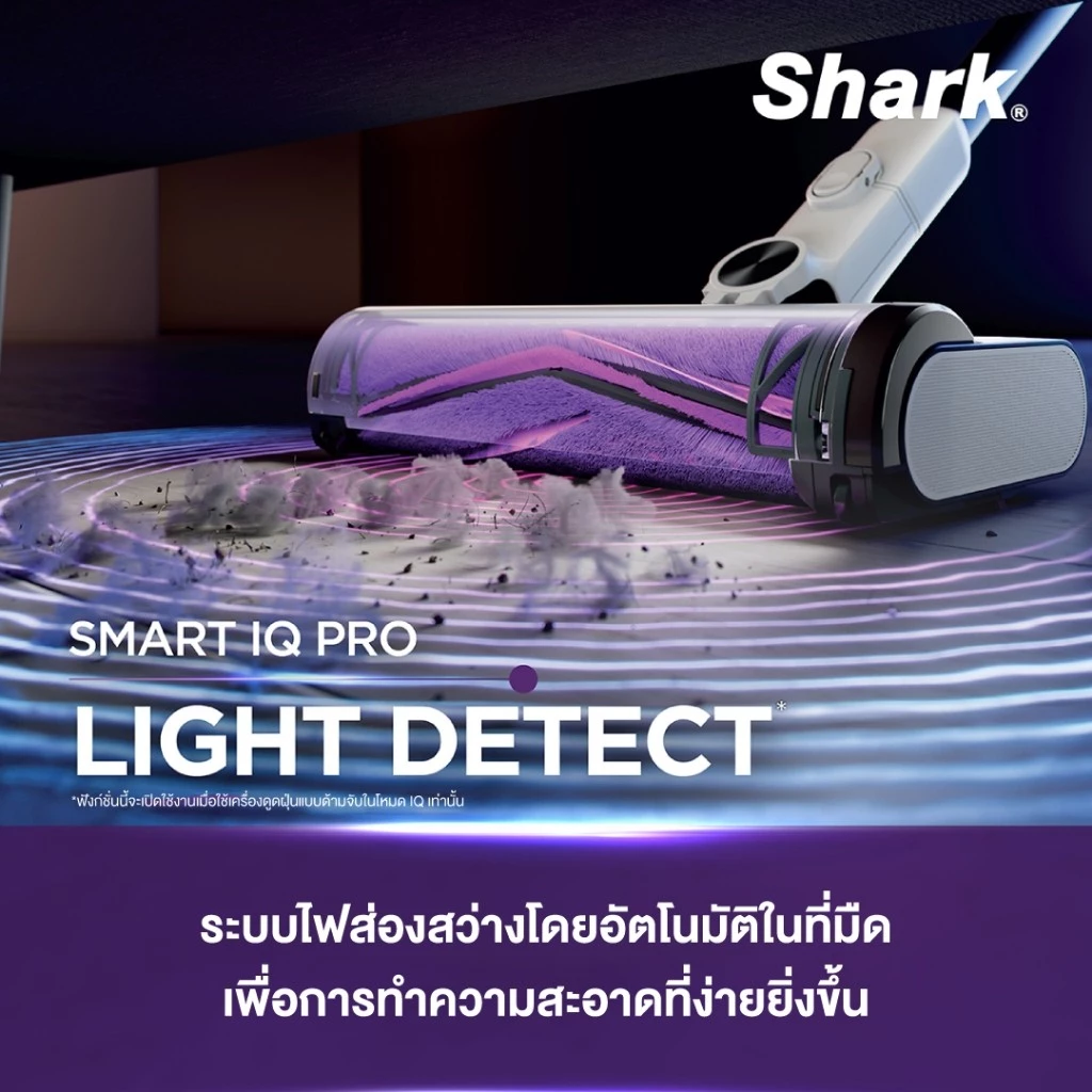 Shark CLEANSENSE IQ/IQ+ เครื่องดูดฝุ่นไร้สาย Smart IQ Pro, Auto Empty System, Anti-Allergen, LED Display IW2241/IW3241 thumbnail 9