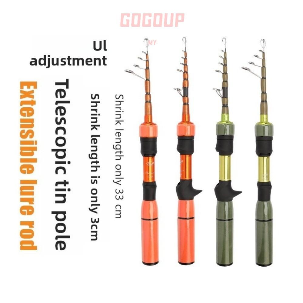 GOGUVO UL Fishing Rod, Ultra-Fast Action Compact Contraction Bass Fishing Rod, Fishing Anti-Impact G