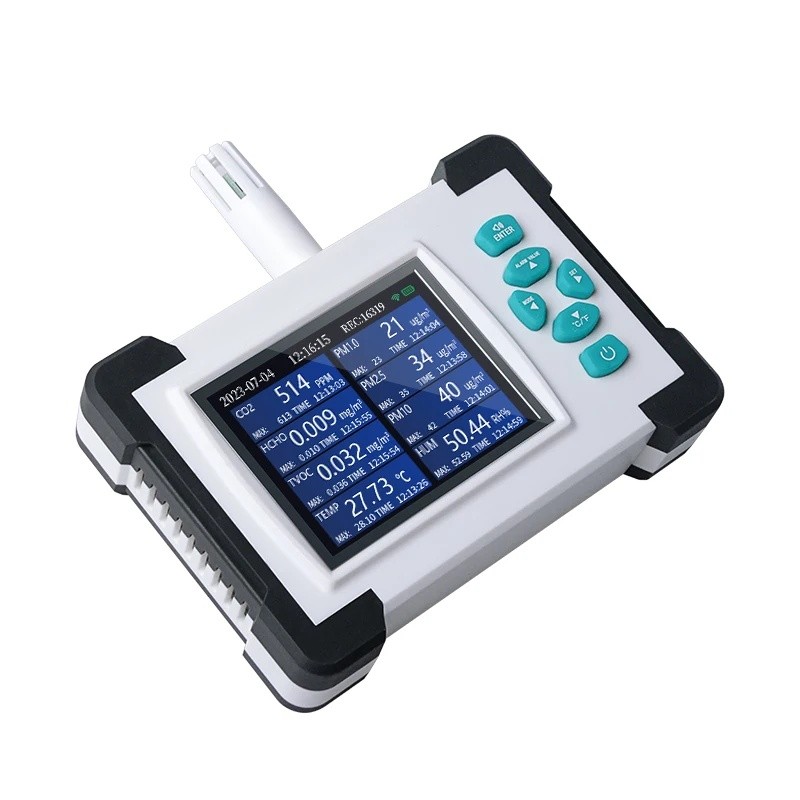UY5A TC-700PRO WiFi Digital Air Quality Monitor รุ่น 7-in-1 พร้อม CO2 PM2.5 PM10 อุณหภูมิและความชื้น