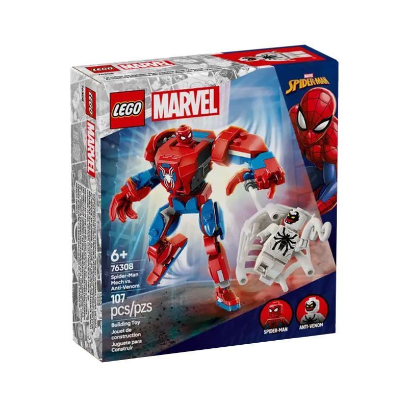 76308 Marvel Spider-Man Mecha Wars Anti-Venom Construction Building Blocks เด็กผู้หญิงของขวัญ