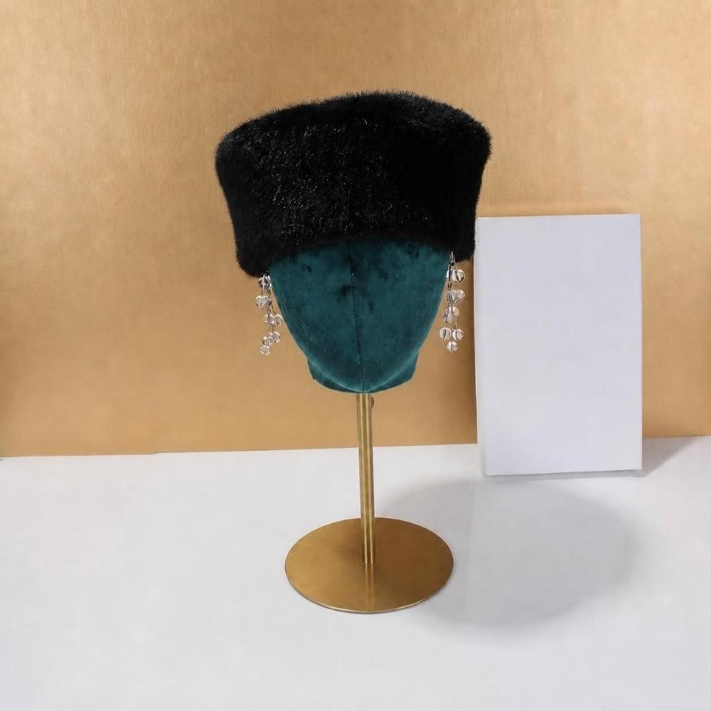 BANDOLERA Beret Hat, Plush Texture Flat Top Pillbox Hat, Warm Versatile Face Flattering Flat Top Hat
