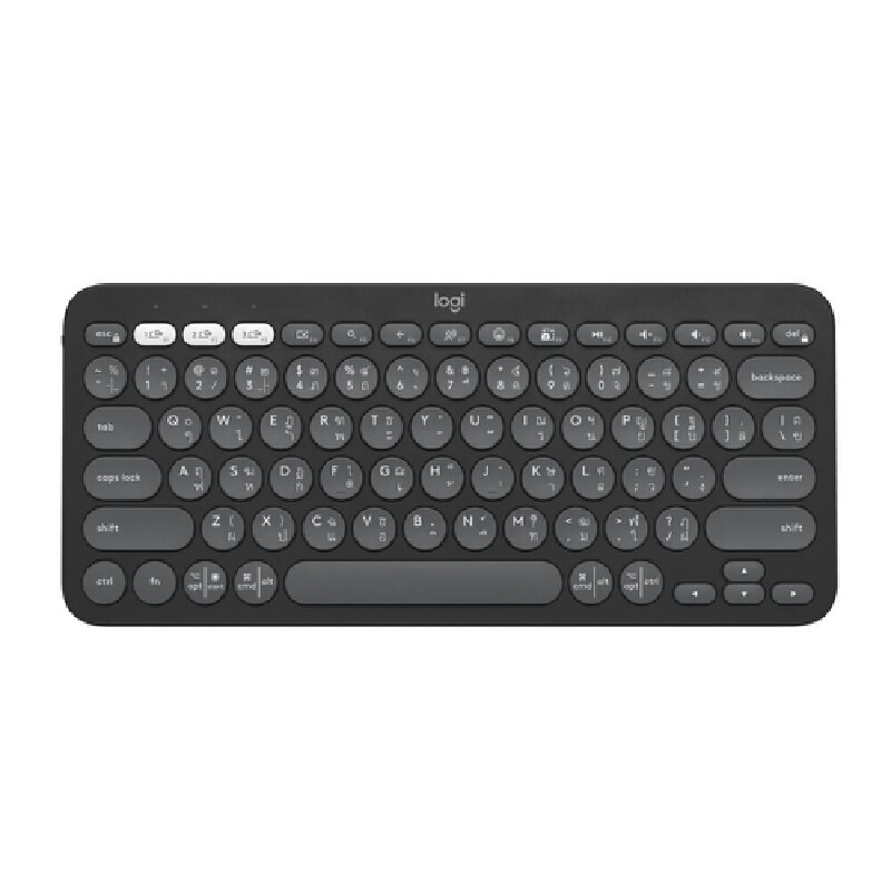 LOGITECH คีย์บอร์ดไร้สาย รุ่น K380S-BLUETOOTH สีดำ