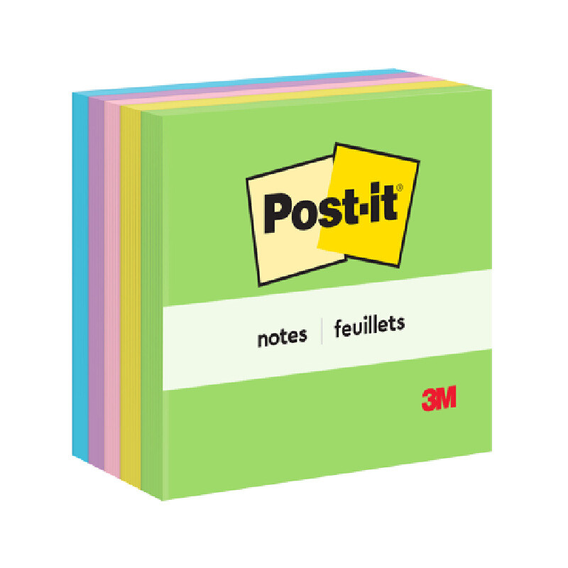 POST-IT กระดาษโน้ต รุ่น อัลตร้าไบร์ท 6545UC คละสี ขนาด 3x3 นิ้ว (แพ็ค 5 เล่ม)
