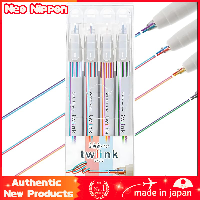 Sunstar Stationery Twin Ink Water-Based Dual Color Pen Set