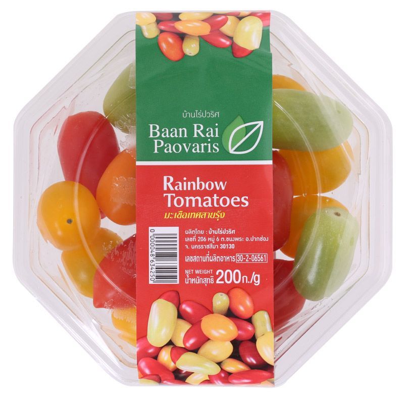 มะเขือเทศสายรุ้ง 200กรัม RainBow Tomatoes 200g. [หมายเลขบาร์โค้ด 0000048634250 ]