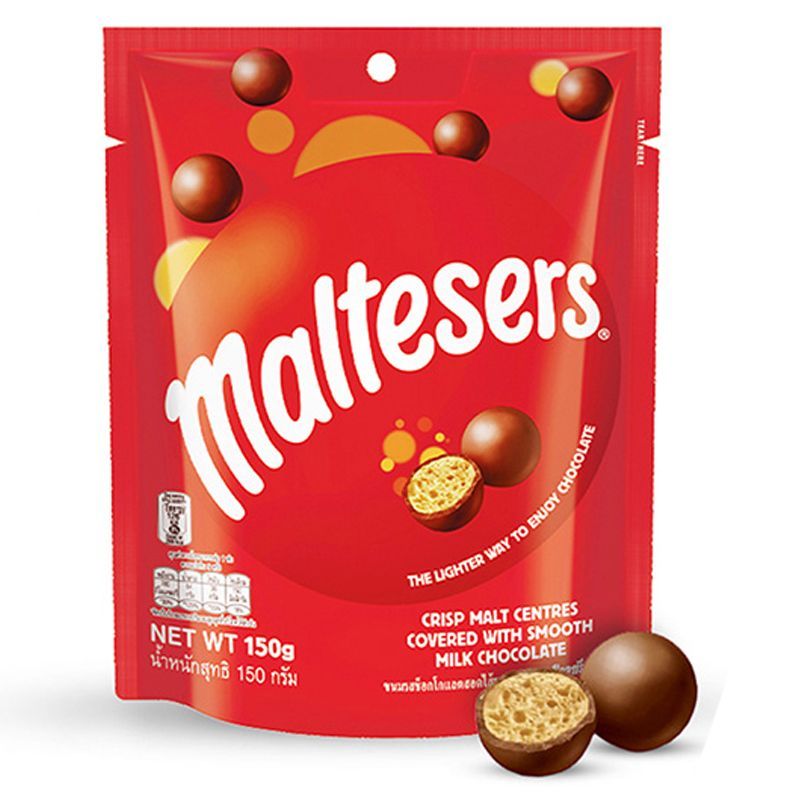 มอลทีเซอร์ช็อกโกแลต 150กรัม Maltesers Chocolate 150g. [หมายเลขบาร์โค้ด 9300682001809 ]