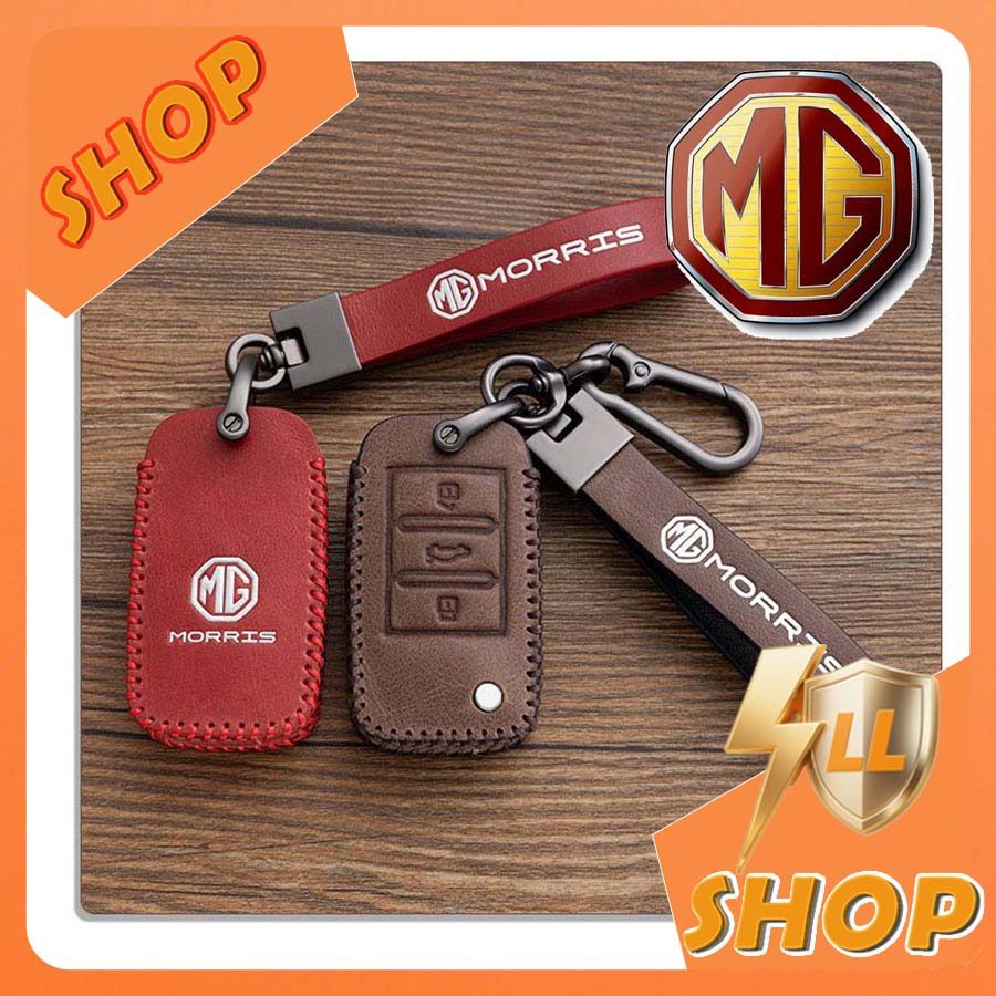 [READY]MG4 EV Leather Surface Key shell MG ZS MG5 MG HS MG3 Car Logo Key Protective Case X3D6
