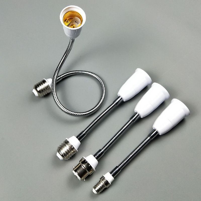 万向长灯头E27转E27加长灯头E1. 4B22灯座转换软管灯口长Universal E27 To E27 Hose Extension Lamp Head Socket Adapter For Ho