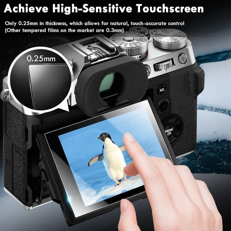 กระจกนิรภัยสําหรับ Panasonic GF1 GF2 GF6 GF7 GH5 GH5 II GH5S GH6 GH6L GH7 GH7GK GM1 GX7 GX7 GX7 Mark