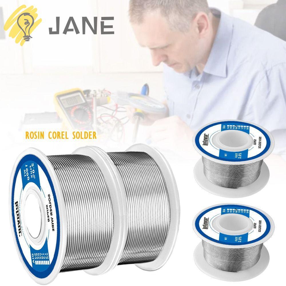 JANE ลวดเชื่อมอุณหภูมิต่ํา, 20g 50g 100g 0.8 1.0mm Low-melting Corel Solder, Universal No-clean FLUX