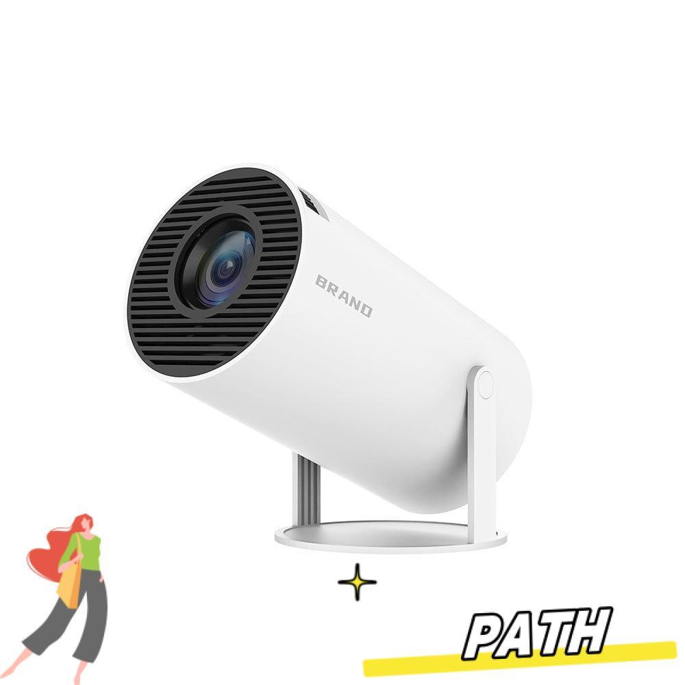 PATH Smart Projector, Auto Correction Bluetooth 5.0 Portable Projector, ที่มีประโยชน์ขนาดกะทัดรัด EU
