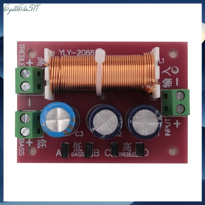 400W Speaker Crossover 2 Way High-Low 4-16 Ohm Frequency Divider for Speaker