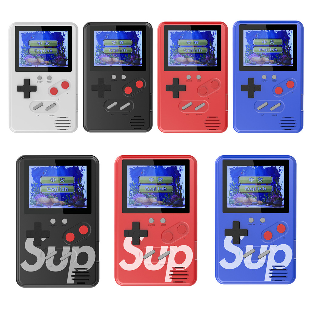จัดส่งรวดเร็ว สไตล์ใหม่ 500 in One sup คอนโซลเกมมือถือบางเฉียบ Tetris Retro Mini Card เกมคอนโซล