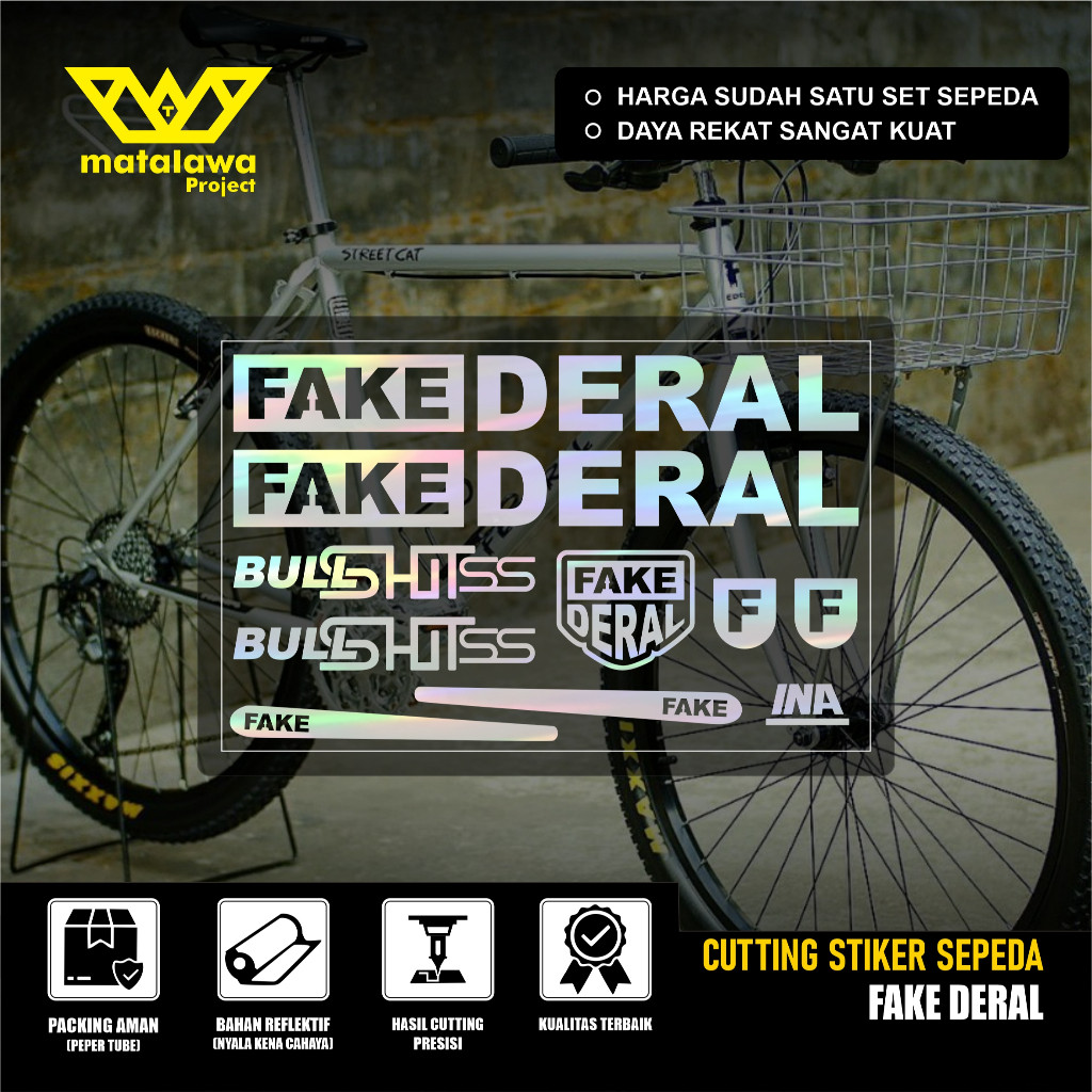 ตัดสติ๊กเกอร์ FAKEDERAL BULLDASHITss จักรยานกรอบ FEDERAL Commuter Bike Kalcer SET ล่าสุดจักรยาน