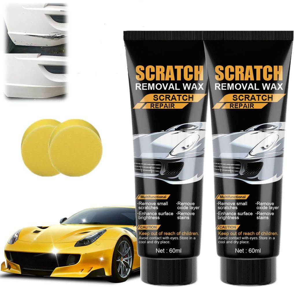 2PCS รถ Scratch Removal Wax,Scratch Remover สําหรับยานพาหนะ,รถยนต์ Scratch Repair สําหรับยานพาหนะลึก