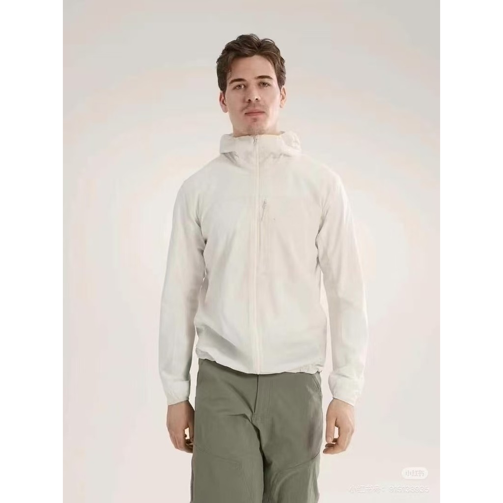 SQUAMISH HOODY Mens Wind Shell Jacket ครีมกันแดดเสื้อผ้าผิว Tyono 30 ผ้าไนลอน