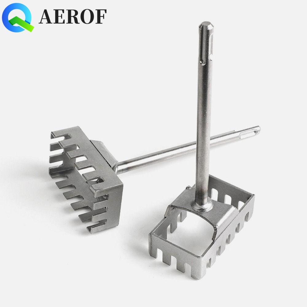 AEROF เครื่องตัดรูสี่เหลี่ยม, Punch Square-handle 4 Pits Square Socket Puncher, ปกปิดฐานกลม 2 หลุมแล