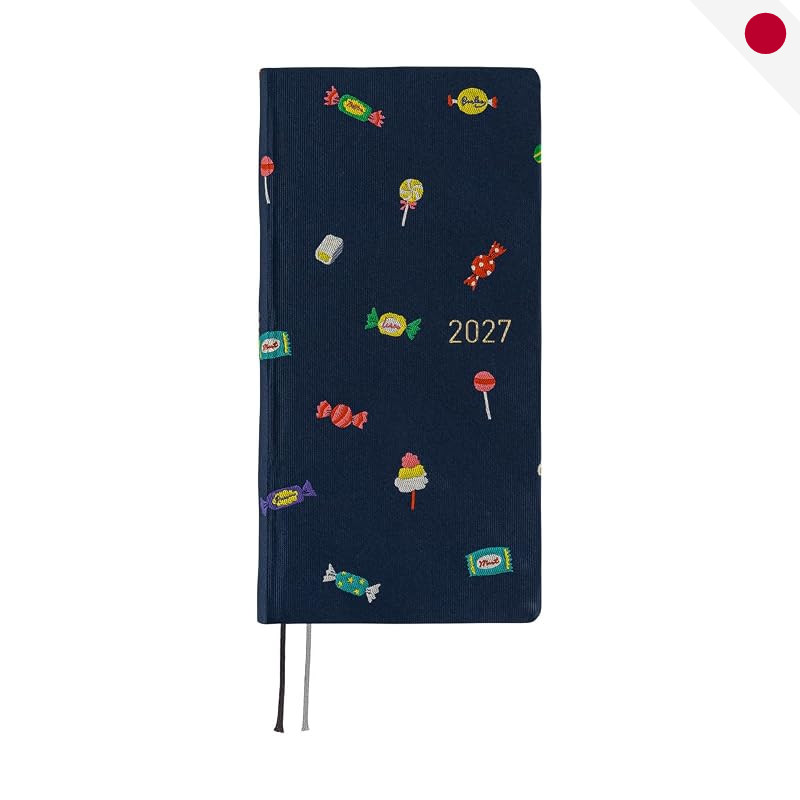 Hobonichi Techo 2027 Weeks MEGA Tie & Chiff Weekly Planner - Sheep Sheep Sheep / Candy Dream - Japan