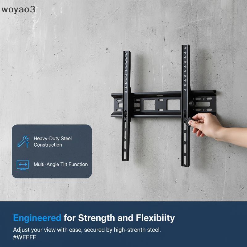 [WY3] ติดตั้งง่าย TV Wall Mount Braet 32-55 นิ้ว Universal Tilted ปรับสําหรับ LED LCD ทีวีจอแบนใช้ใน