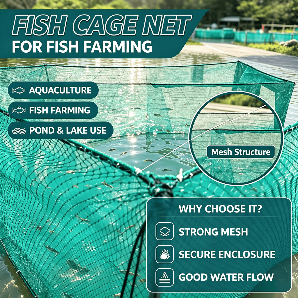 กรงปลากรงสุทธิ Bela Anak Fish Lid Hapa Net Fish Net Net Fish Pond Net Pond Net