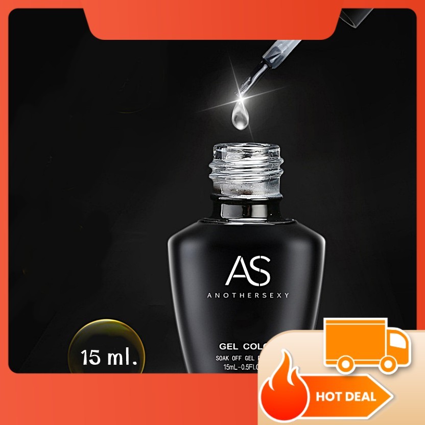 BaseCoat / TopCoat / Mattop / ทอปหนา 3D / ทอปแก้ว Top Coat เคลือบเล็บเงา ทอปโคท เบสโคท AS 15ml.