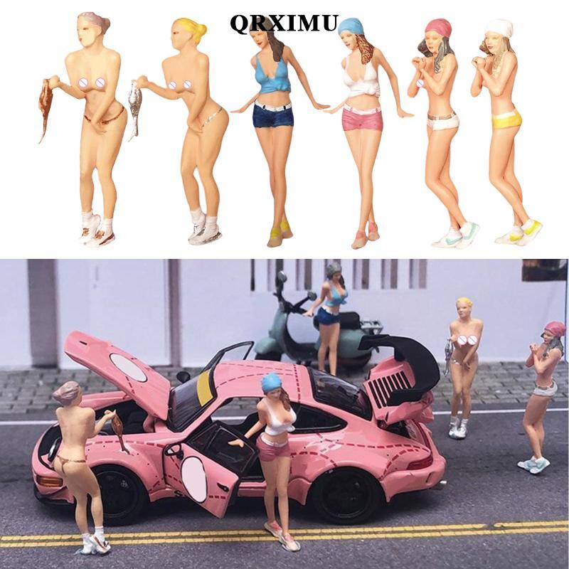 Sharprepublic Hot Girls People Figures มือทาสีหญิง People ตุ๊กตาเรซิ่นรุ่น People ของเล่น Playset S 