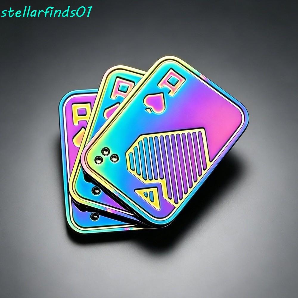 STELLARFIND Fidget Slider ของเล่น, แม่เหล็ก 3 ชั้น Fidget Slider, Fidget Slider รูปการ์ดแบบพกพาโลหะ 