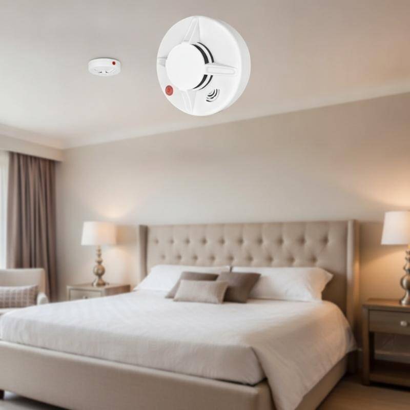 SPGH เครื่องตรวจจับอัจฉริยะ 4G SMS & App Alert ความไวแสงสูง Fire Alarm Hot