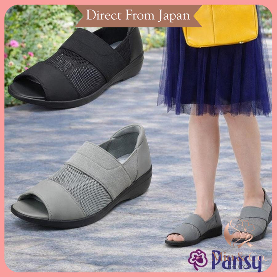 Panzy 4482 Open Toe Shoes for Women 3E Mesh Rubber【Size & Color Variants】