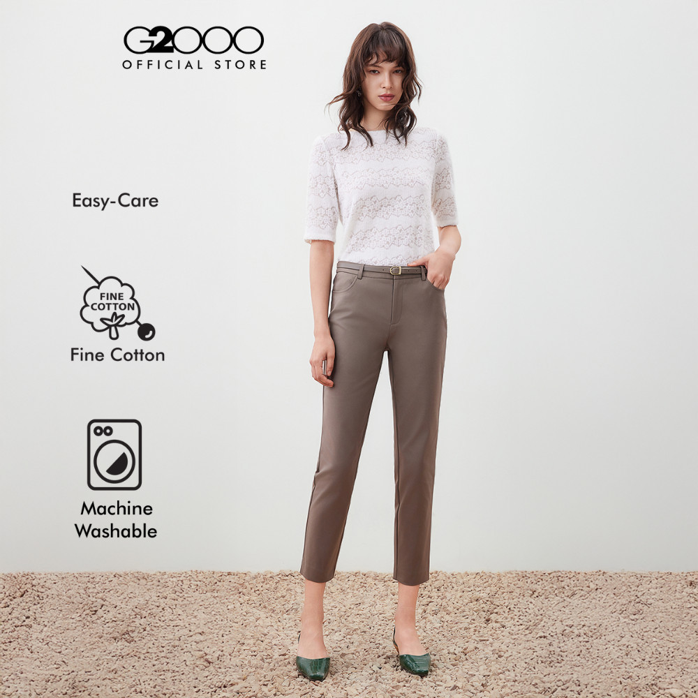G2000 กางเกงขายาวสำหรับผู้หญิง ทรง Skinny Shape รุ่น 5626313819 BROWN